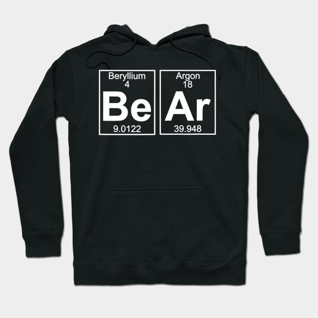 Bear Periodic Table  Gay Bear Pride Hoodie by agustinbosman